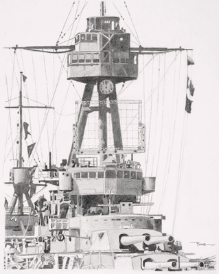 XAF RADAR MOUNTED ON USS NEW YORK
