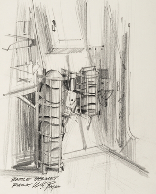 BATTLE HELMET RACK