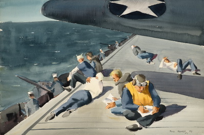 RELAXATION ON FLIGHT DECK