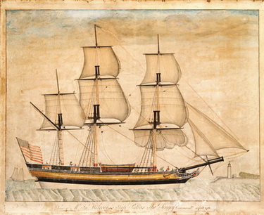 View of Mr. John Wilcock's Ship Pallas showing Thomas Tingey Commander ET Fecit