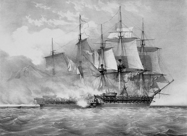 USF Chesapeake vs. HMS Shannon (#3): HMS Shannon boarding the American frigate Chesapeake