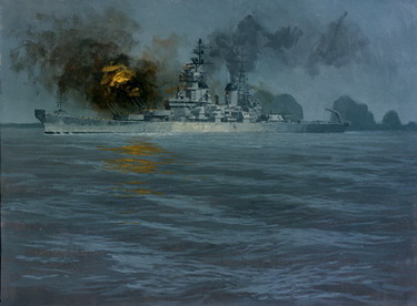 USS New Jersey off Danang