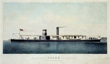 United States Gunboat Ozark, built by Geo C Beston
