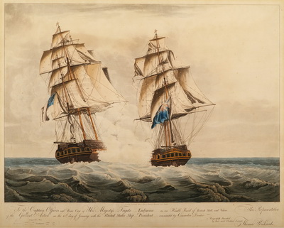 His Majesty's Frigate Endymion... With The United States Ship President  