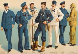 U.S. NAVY - UNIFORMS - 1899