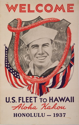Welcome US Fleet to Hawaii, 1937
