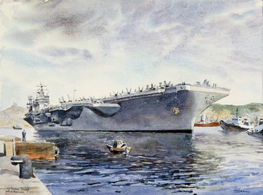 USS Theodore Roosevelt, Port of Marseille