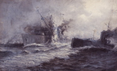 World War I Battle, Ship Torpedoed