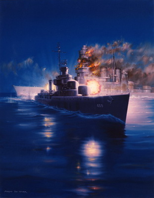 USS Laffey (DD 459) Crossing the 