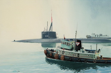 Nathanael Greene, SSBN-636, Puts out to Sea