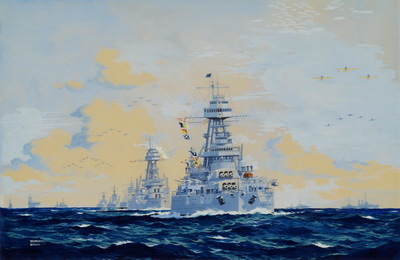 Battleship Division - USS Pennsylvania Leading