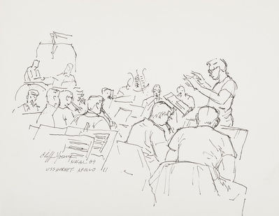 BAND REHEARSAL - USS HORNET