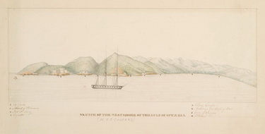 USS Concord in the Gulf of Spezzia, 1838