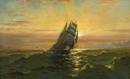 Seascape with Sailing Ship