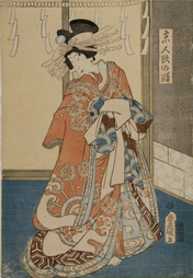 Standing Courtesan with many Hairpins