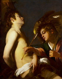 Saint Sebastian Healed by an Angel