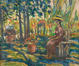 Woman in Garden