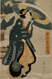 A Beautiful Woman during the First Week of the New Year Season (Furyu bijin matsu no uchi)