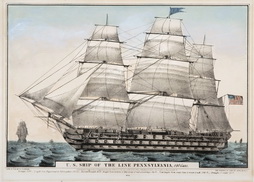 U.S. Ship of the Line Pennsylvania, 140 Guns.