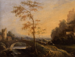 Italianate Landscape with Arched Bridge