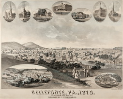 Bellefonte, Pennsylvania, 1878, Viewed from Half Moon Hill