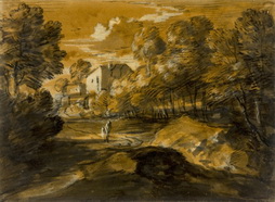 Wooded Landscape with House and Figure