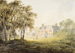Landscape with Figures Approaching Mansion House
