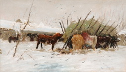 Barnyard in Winter