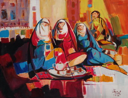 Three Women at Tea