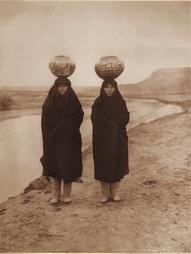 Plate 610: Zuni Girls at the River