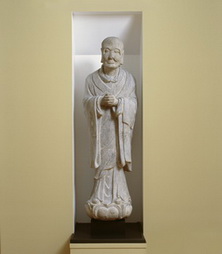 Standing monk or lohan with hands clasped