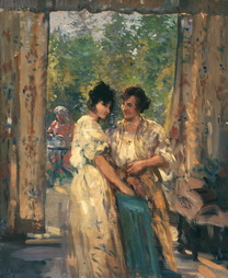 Two Women in an Interior, The Gossips