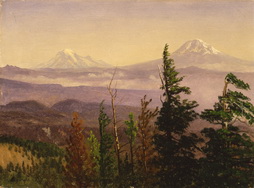 Western Landscape - Mount Rainier, Mount Adams