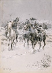 A Party of Sitting Bull's Braves Get on Our Trail