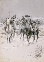 A Party of Sitting Bull's Braves Get on Our Trail
