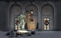 The Butler Institute of American Art, decorated for the holidays