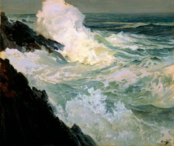 Rough Sea at Bailey's Island, Maine