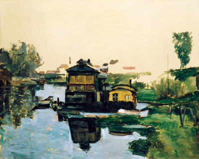 Boathouse on a River