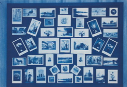 Bulletin Board with Artist's Photographs