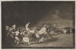Two Teams of Picadors thrown one after another by a single Bull (plate 32)