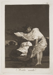 Mala noche (plate 36 from Los Caprichos)