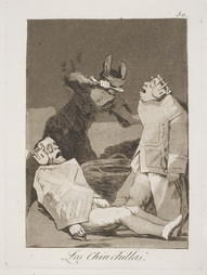 Los Chinchillas (plate 50 from Los Caprichos)