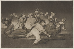 Three Gentleman and Three Ladies Dancing